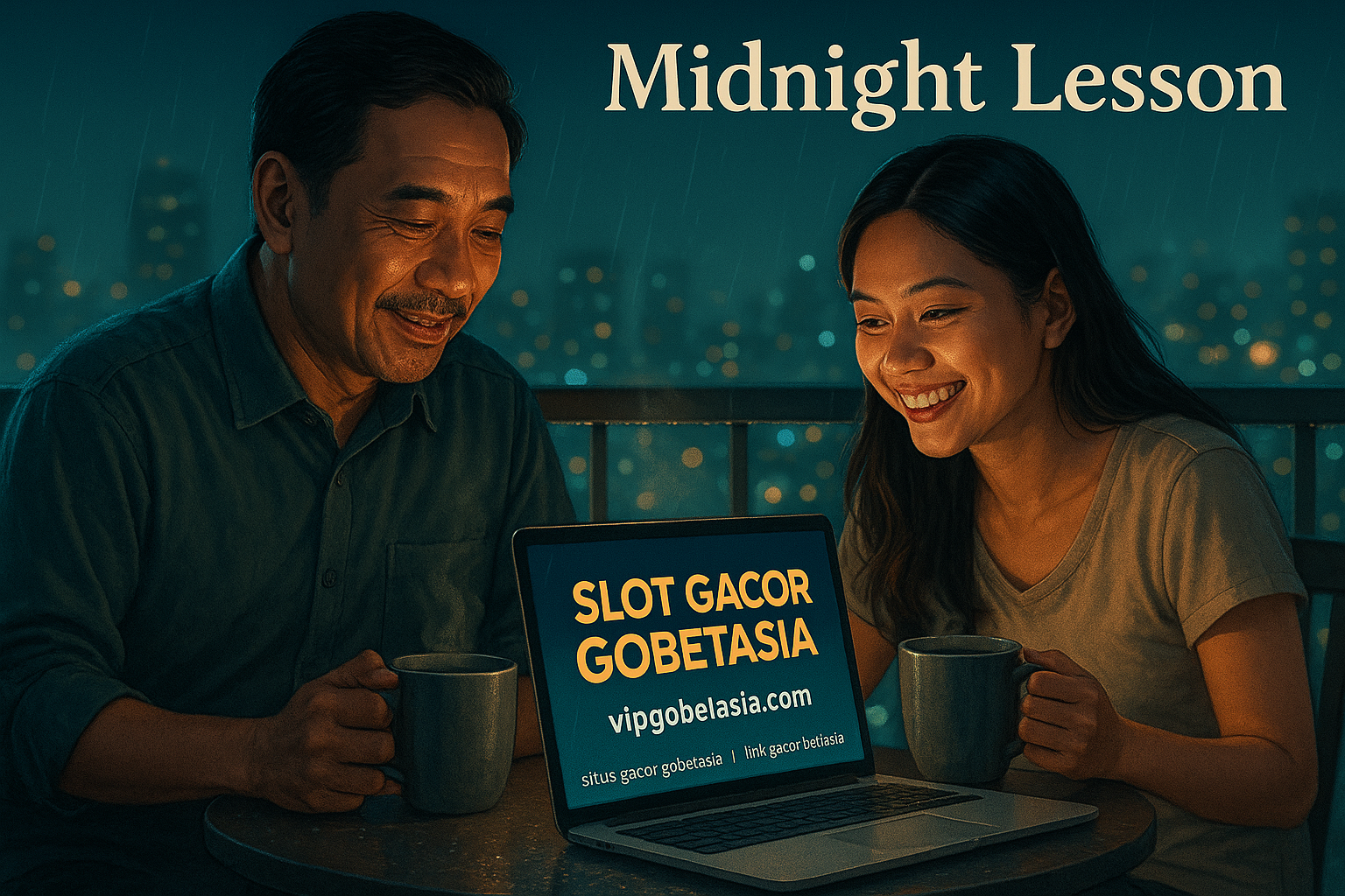Evening Tempo: A Father and Mother at a Quiet Online Casino Table
